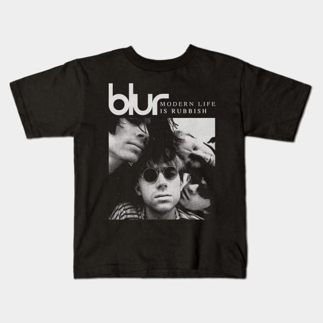 90s Blur Band Kids T-Shirt by Fear Nothing